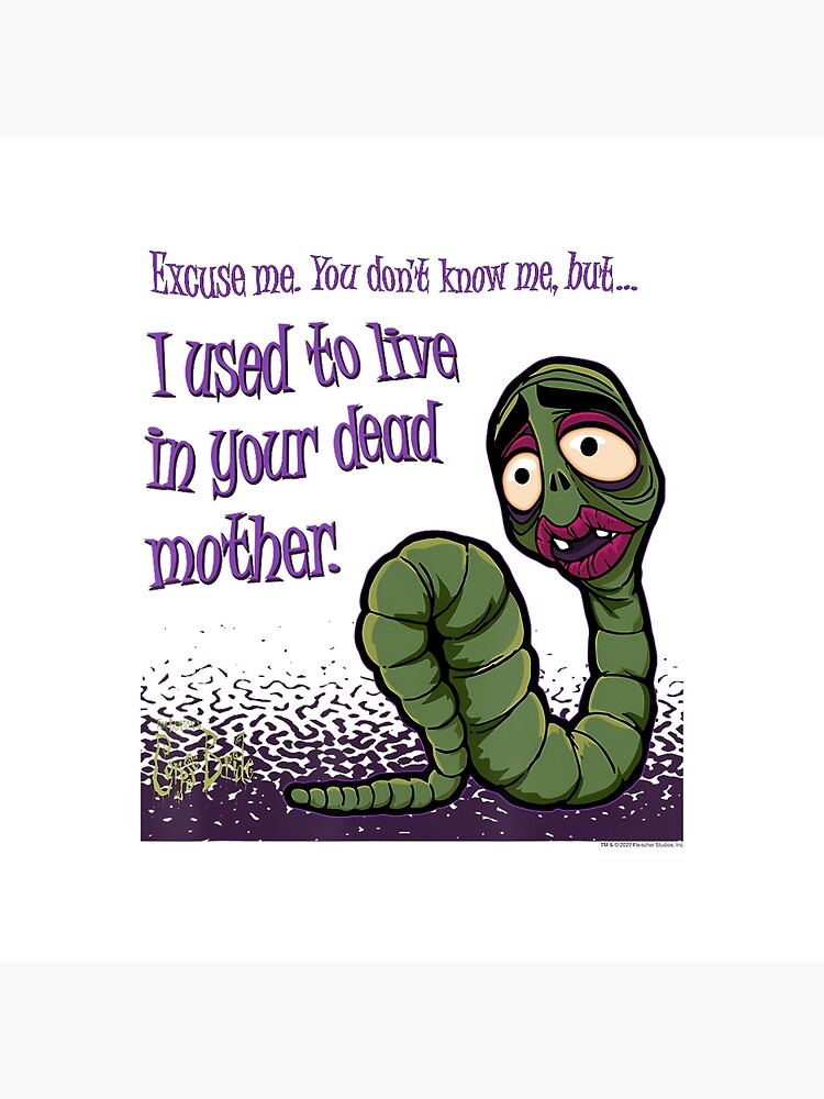 Corpse Bride Maggot Throw Pillow - Image 2