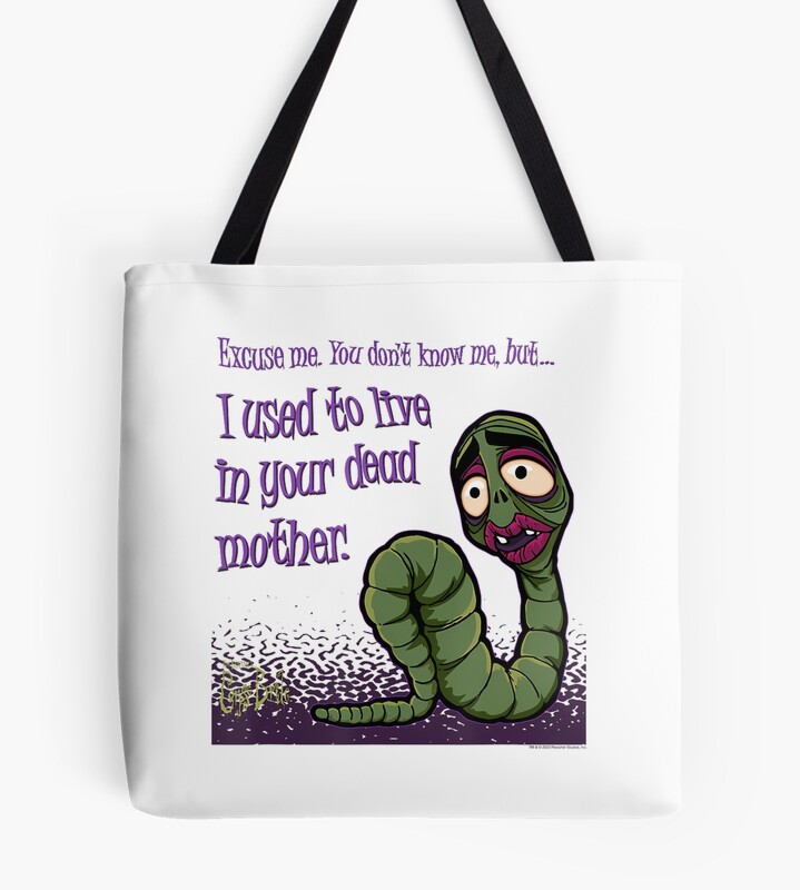 Corpse Bride Maggot Tote Bag