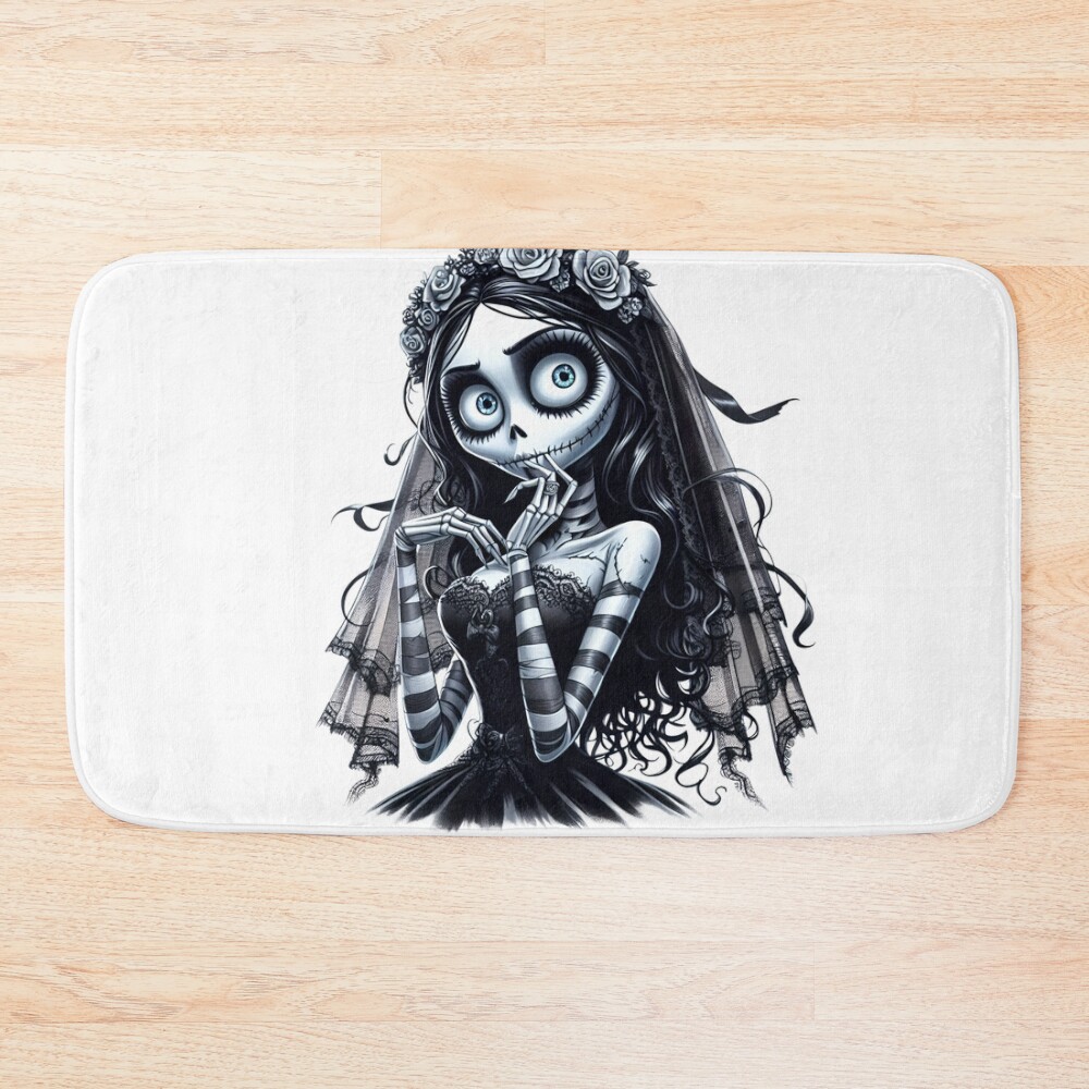 Corpse Bride Emily Slay Bath Mat
