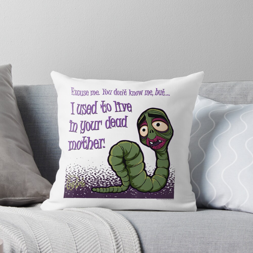 Corpse Bride Maggot Throw Pillow